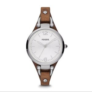 Georgia Brown Leather Watch